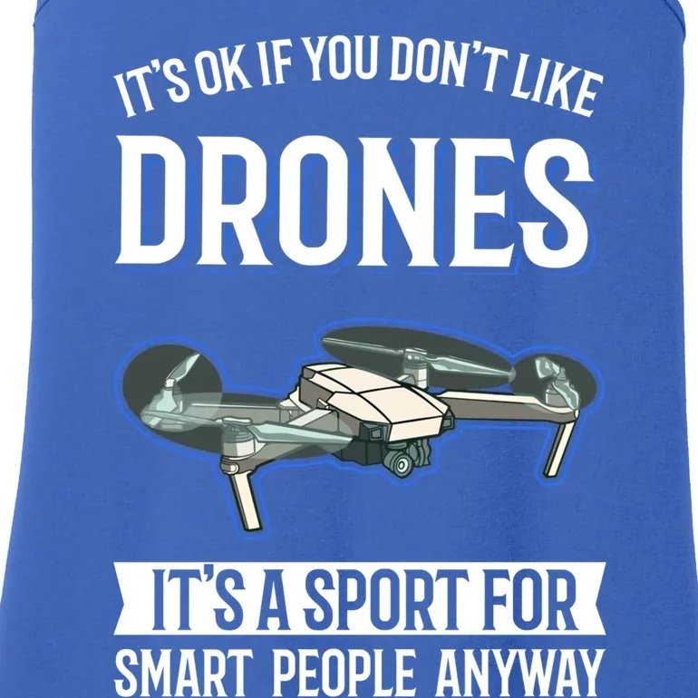 Drones Saying Drone Pilot Gift Ladies Essential Tank