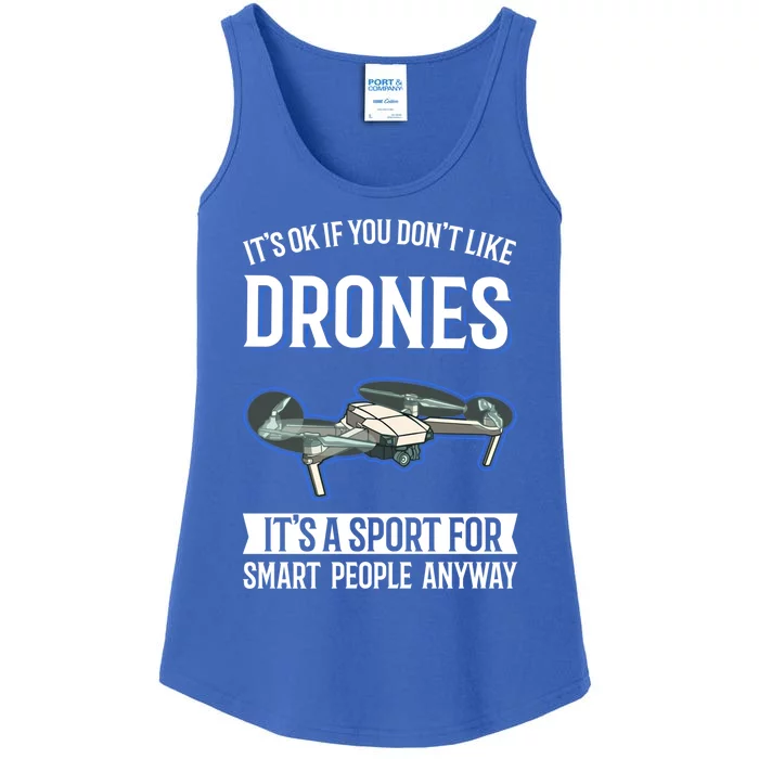 Drones Saying Drone Pilot Gift Ladies Essential Tank