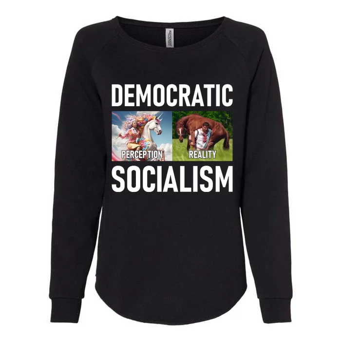 Democratic Socialism Womens California Wash Sweatshirt