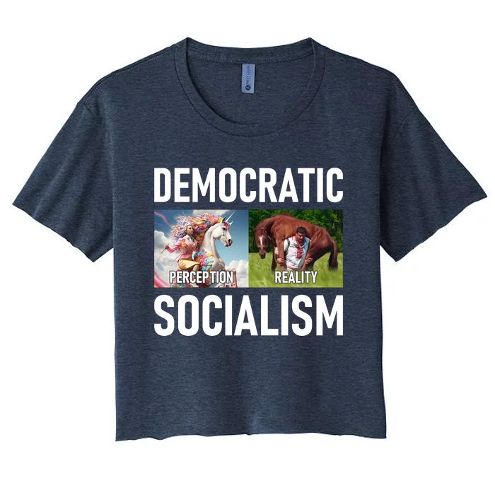 Democratic Socialism Women's Crop Top Tee