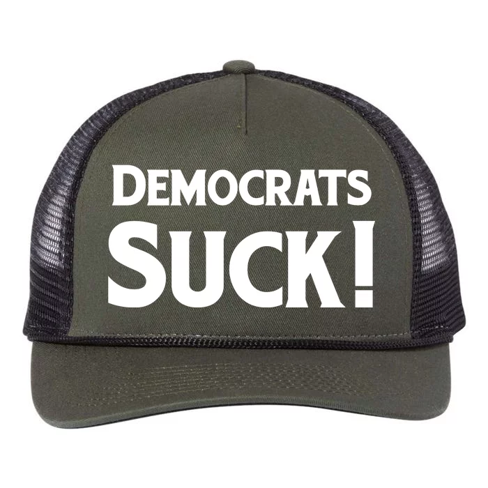 Democrats Suck Retro Rope Trucker Hat Cap