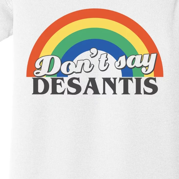 Dont Say Desantis Rainbow Baby Bodysuit