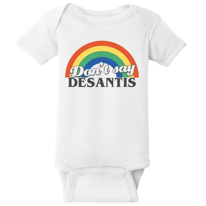 Dont Say Desantis Rainbow Baby Bodysuit