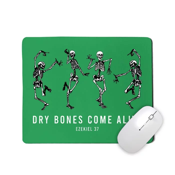 Dancing Skeleton Dry Bones Come Alive Christian Halloween Mousepad