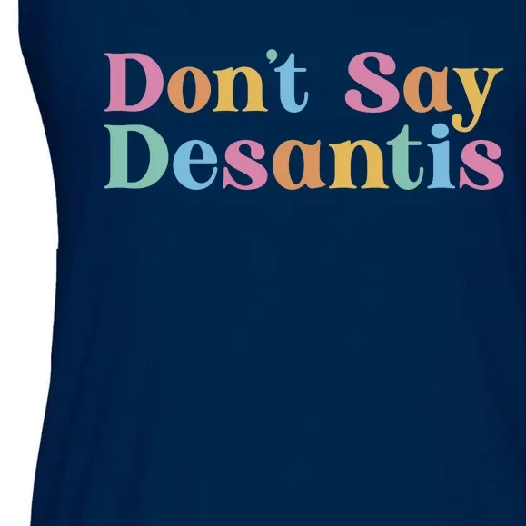 Dont Say Desantis Retro Ladies Essential Flowy Tank