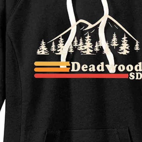 D.E.A.D.W.O.O.D South Dakota Mountains Women's Fleece Hoodie