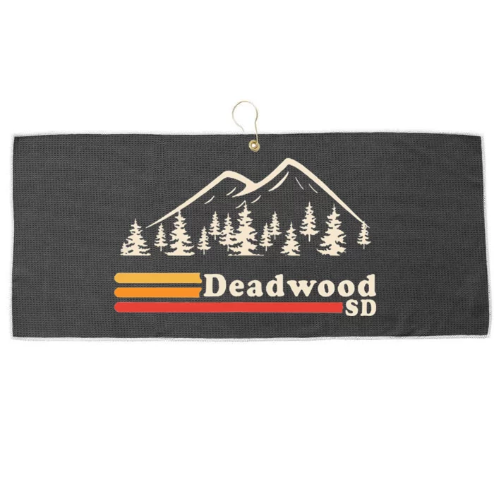 D.E.A.D.W.O.O.D South Dakota Mountains Large Microfiber Waffle Golf Towel