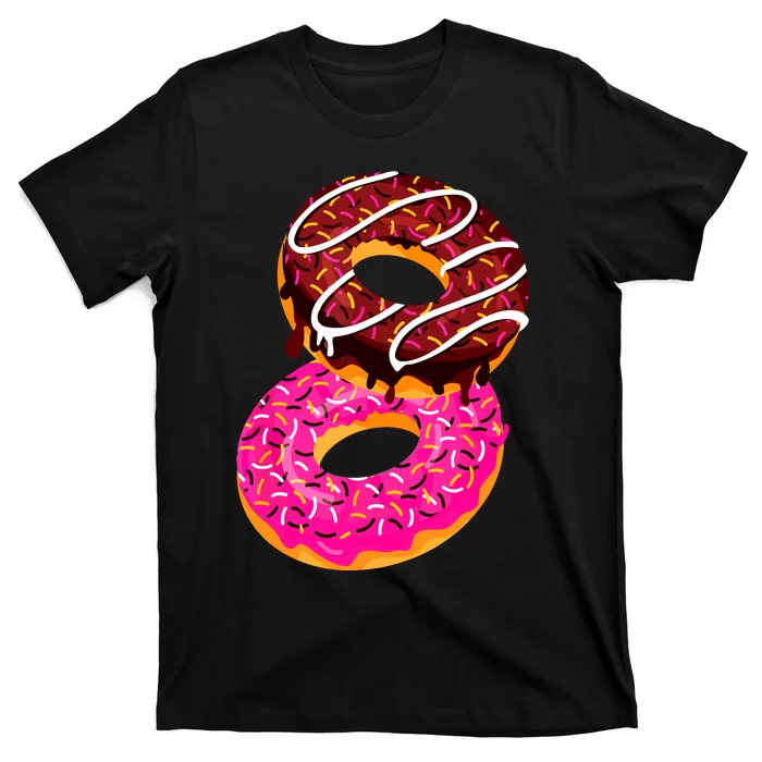 Donut Sweet Dessert Snack Funny Doughnut Food Lover Gifts T-Shirt