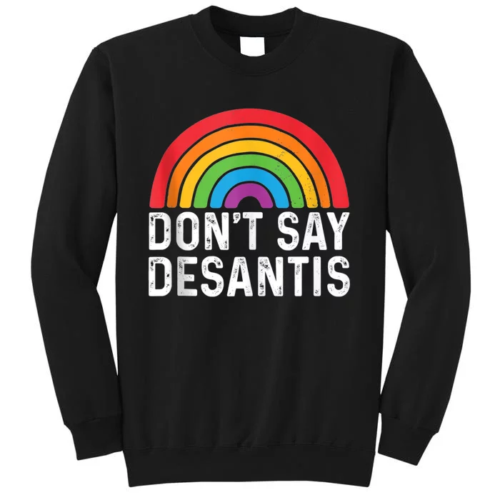 Don't Say DeSantis Rainbow Say Gay Graphic Tall Sweatshirt