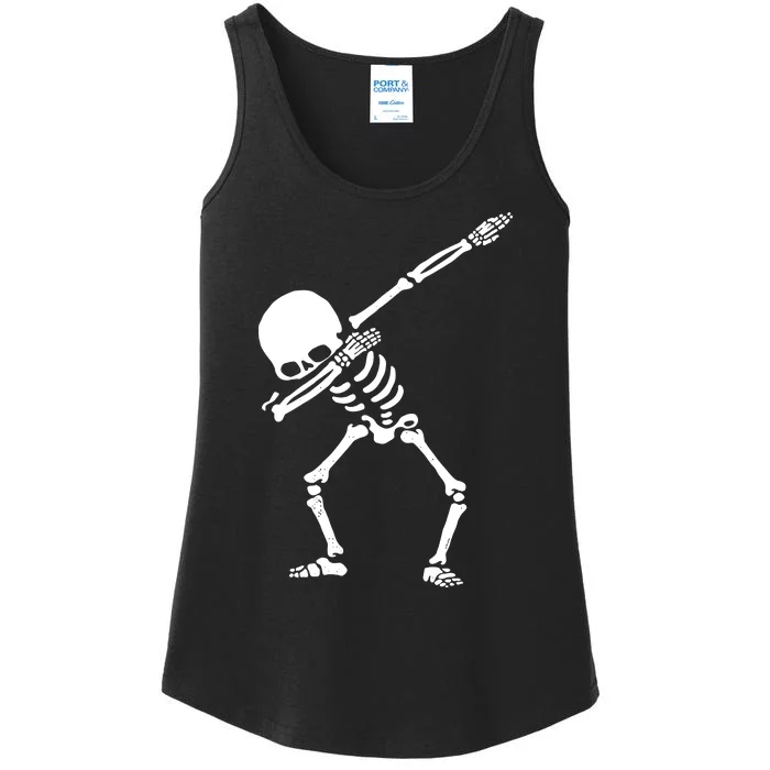 Dabbing Skeleton Ladies Essential Tank