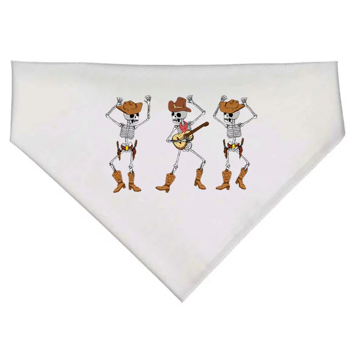 Dancing Skeletons Dance Cowboy Skeletons Cowboy Music USA-Made Doggie Bandana