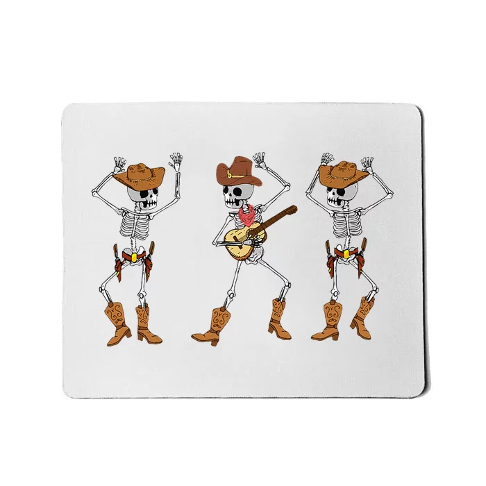 Dancing Skeletons Dance Cowboy Skeletons Cowboy Music Mousepad