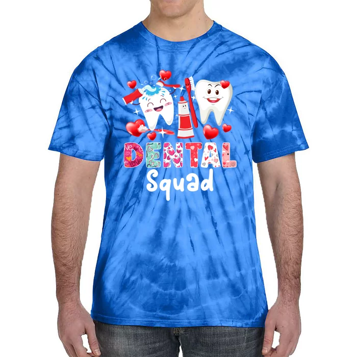 Dental Squad Dental Assistant Dentist Happy Valentine's Day Gift Tie-Dye T-Shirt