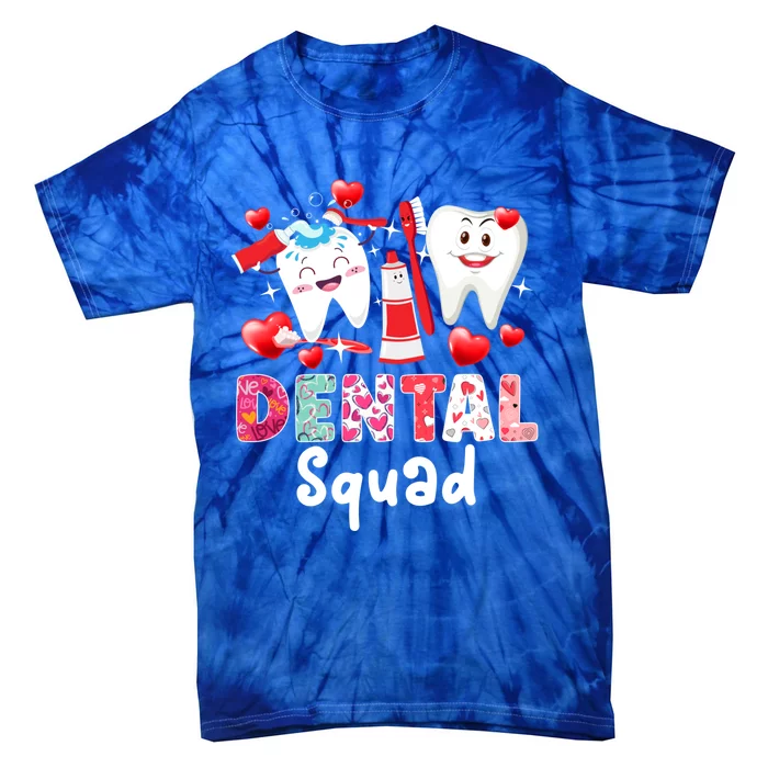 Dental Squad Dental Assistant Dentist Happy Valentine's Day Gift Tie-Dye T-Shirt