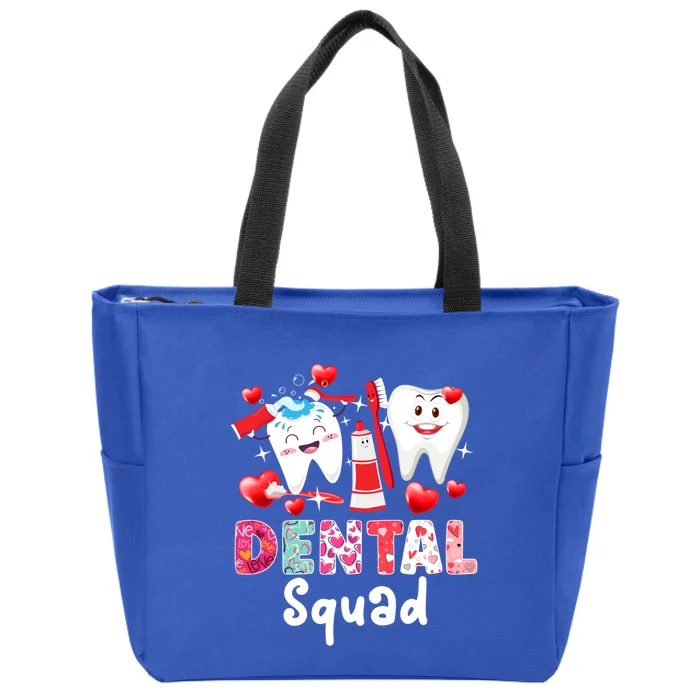 Dental Squad Dental Assistant Dentist Happy Valentine's Day Gift Zip Tote Bag