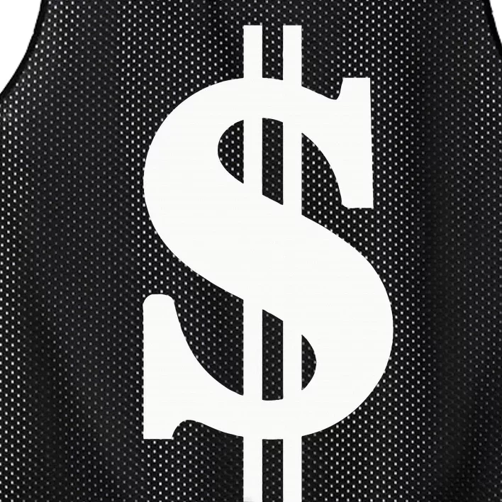 Dollar Sign Mesh Reversible Basketball Jersey Tank