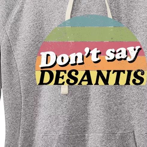 Don't Say DeSantis Rainbow Say Gay Graphic Women's Fleece Hoodie