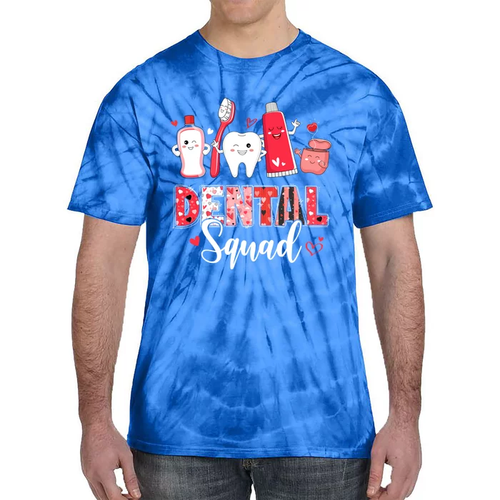 Dental Squad Dental Assistant Dentist Happy Valentine's Day Gift Tie-Dye T-Shirt