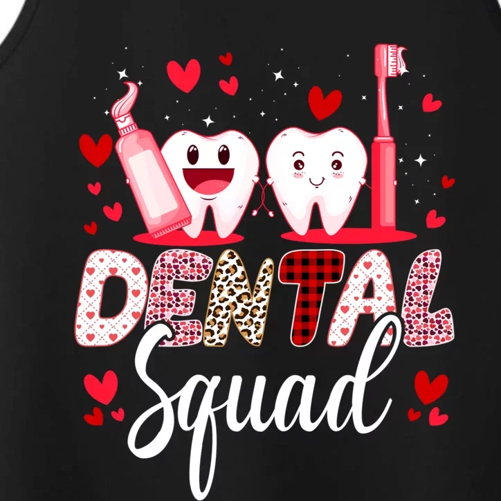 Dental Squad Dental Assistant Dentist Happy Valentine's Day Gift Performance Tank