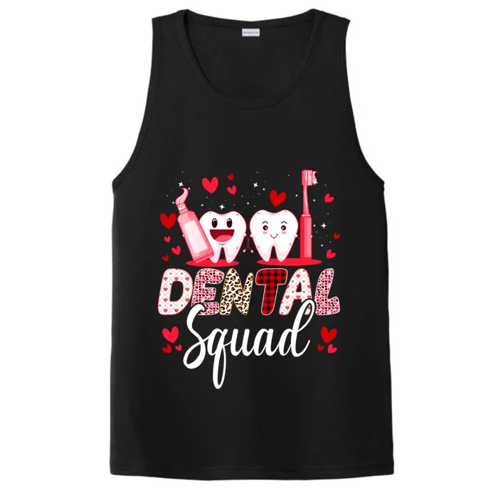 Dental Squad Dental Assistant Dentist Happy Valentine's Day Gift Performance Tank