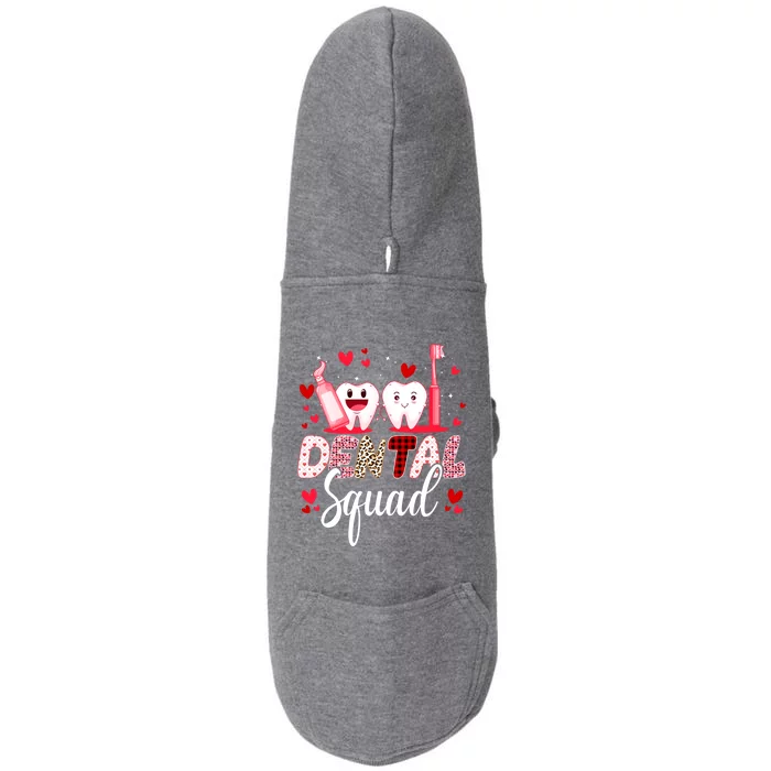 Dental Squad Dental Assistant Dentist Happy Valentine's Day Gift Doggie 3-End Fleece Hoodie