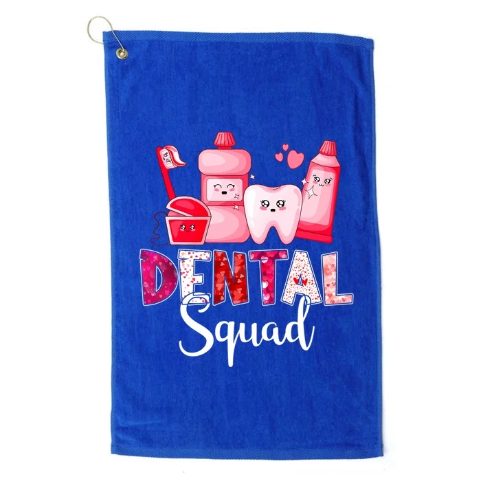 Dental Squad Dental Assistant Dentist Happy Valentine's Day Cool Gift Platinum Collection Golf Towel