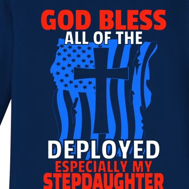 Deployed Stepdaughter Design For Stepmom Or Stepdad Gift Baby Long Sleeve Bodysuit