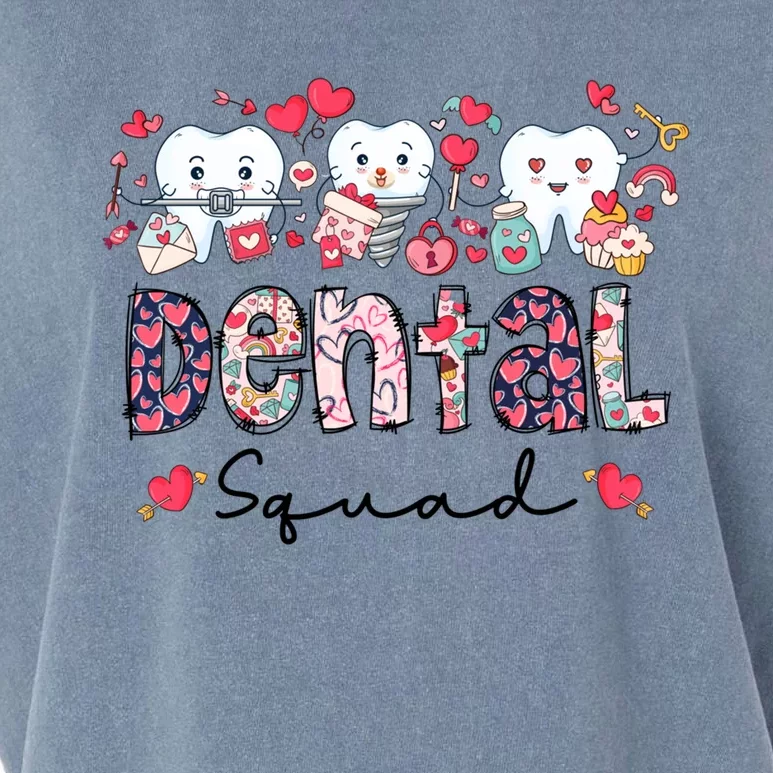 Dental Squad Dental Assistant Dentist Happy Valentine's Day Gift Garment-Dyed Women's Muscle Tee