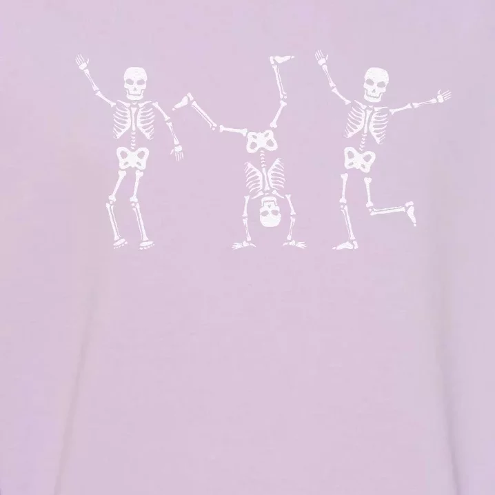 Dancing Skeleton Dance Challenge Halloween Scary Skeleton Garment-Dyed Sweatshirt