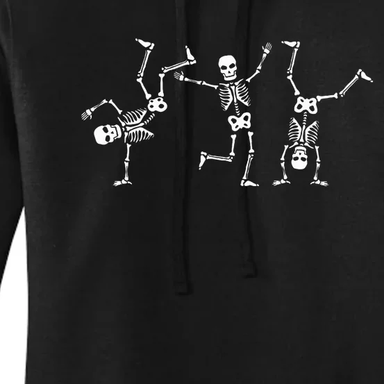 Dancing Skeletons Dance Challenge Halloween Scary Skeleton Women's Pullover Hoodie