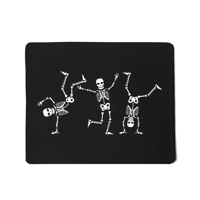 Dancing Skeletons Dance Challenge Halloween Scary Skeleton Mousepad