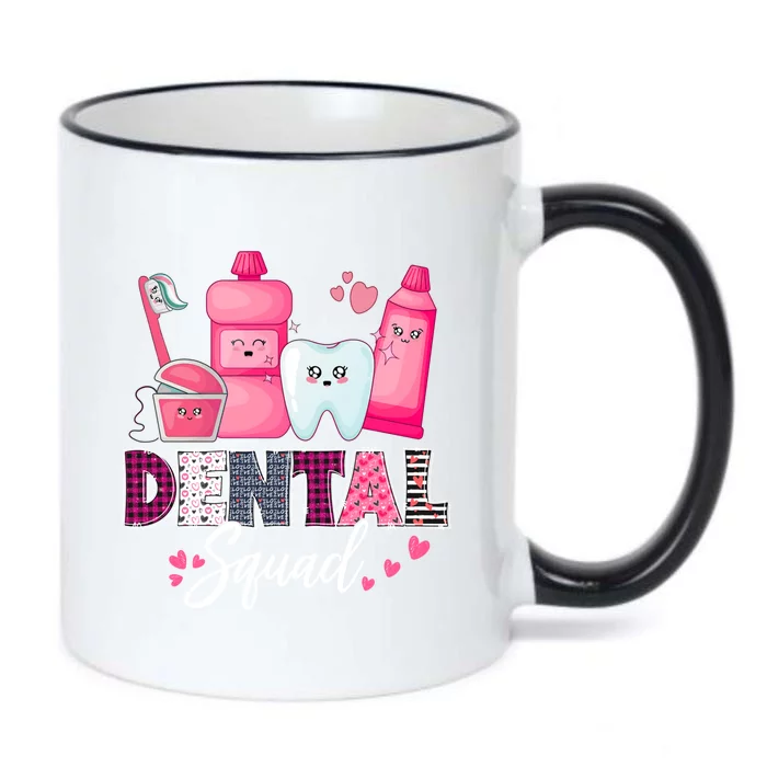 Dental Squad Dental Assistant Dentist Valentines Day Gift Black Color Changing Mug