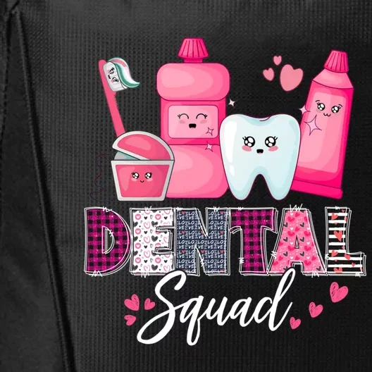 Dental Squad Dental Assistant Dentist Valentines Day Gift City Backpack