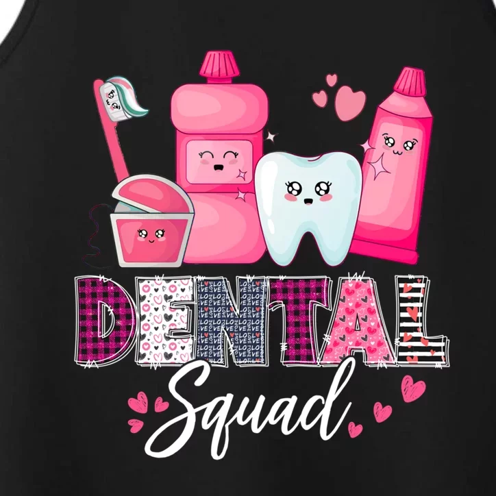 Dental Squad Dental Assistant Dentist Valentines Day Gift Performance Tank