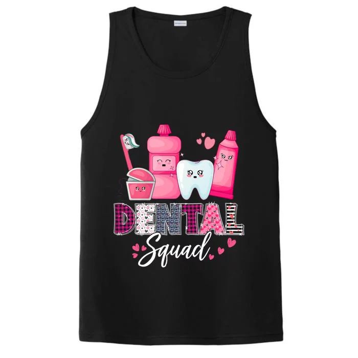 Dental Squad Dental Assistant Dentist Valentines Day Gift Performance Tank