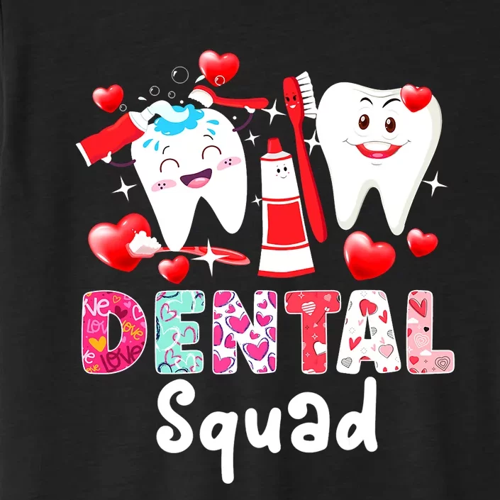 Dental Squad Dental Assistant Dentist Happy Valentine's Day ChromaSoft Performance T-Shirt