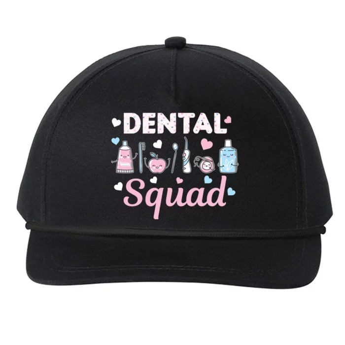 Dental Squad Dental Assistant Dentist Valentines Day Gift Snapback Five-Panel Rope Hat