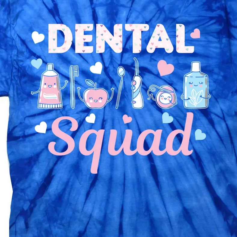 Dental Squad Dental Assistant Dentist Valentines Day Gift Tie-Dye T-Shirt