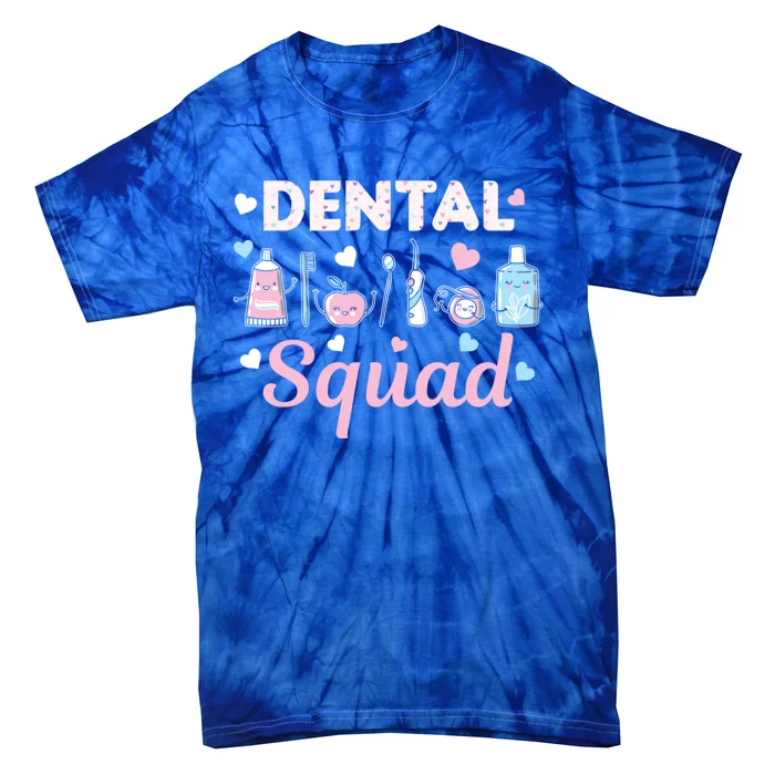 Dental Squad Dental Assistant Dentist Valentines Day Gift Tie-Dye T-Shirt