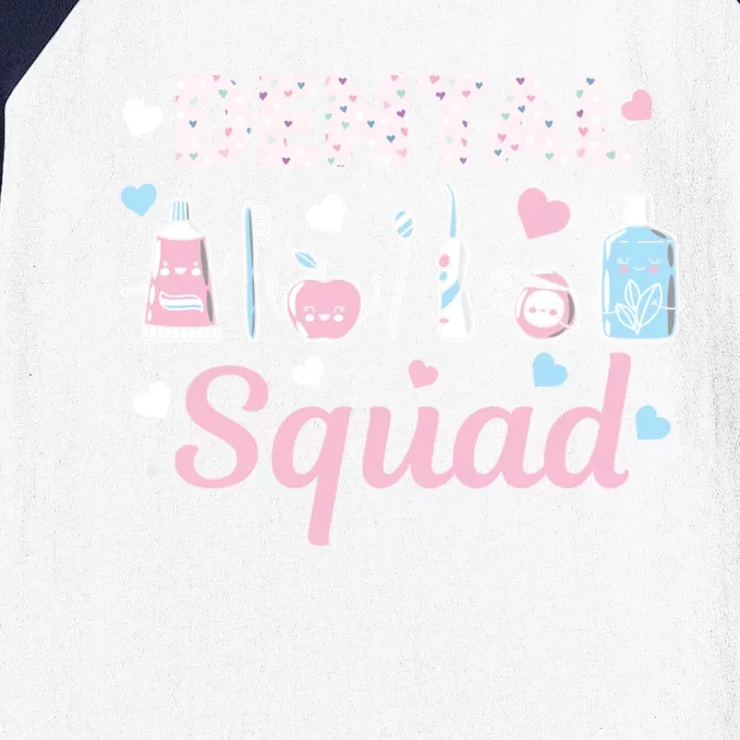 Dental Squad Dental Assistant Dentist Valentines Day Gift Baseball Sleeve Shirt