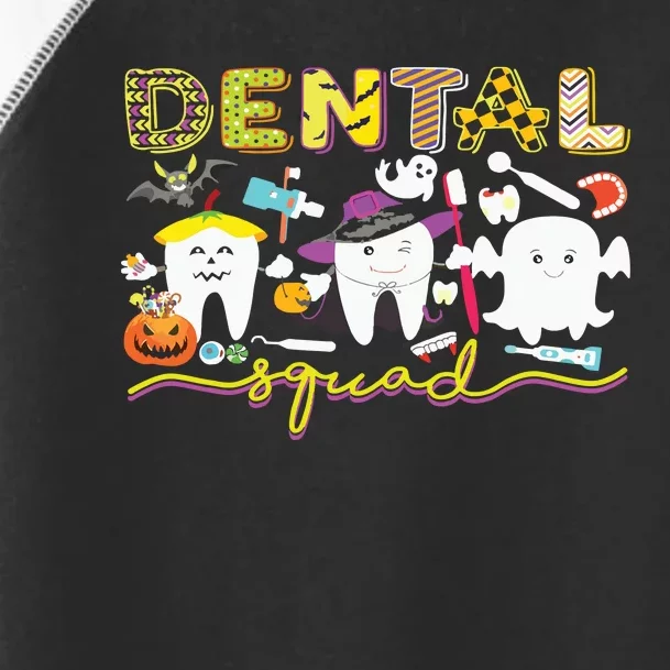 Dental Squad Dentist Witch Halloween Boos Crew Costume Toddler Fine Jersey T-Shirt