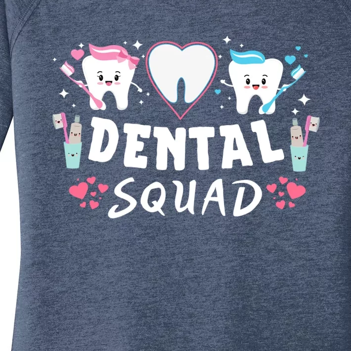 Dental Squad Dental Assistant Happy Valentine's Day Cute Gift Women's Perfect Tri Tunic Long Sleeve Shirt