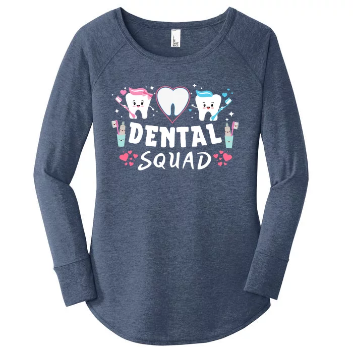 Dental Squad Dental Assistant Happy Valentine's Day Cute Gift Women's Perfect Tri Tunic Long Sleeve Shirt