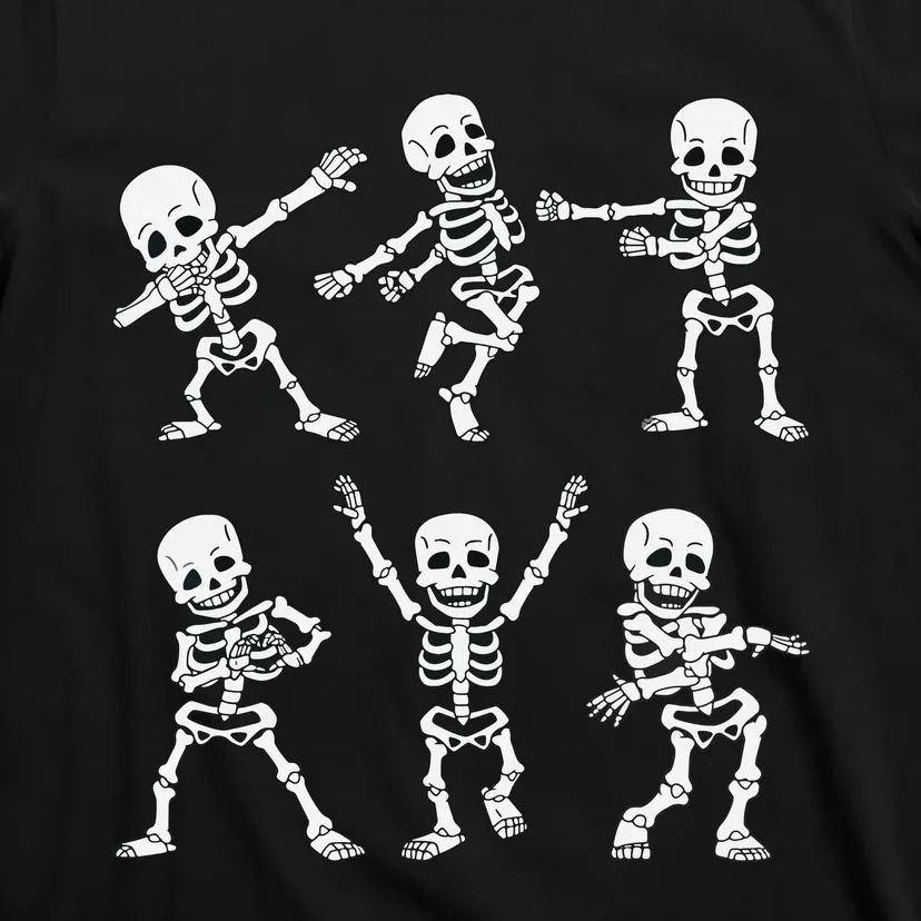 Dancing Skeletons Dance Challenge Boy Girl Kids Halloween T-Shirt