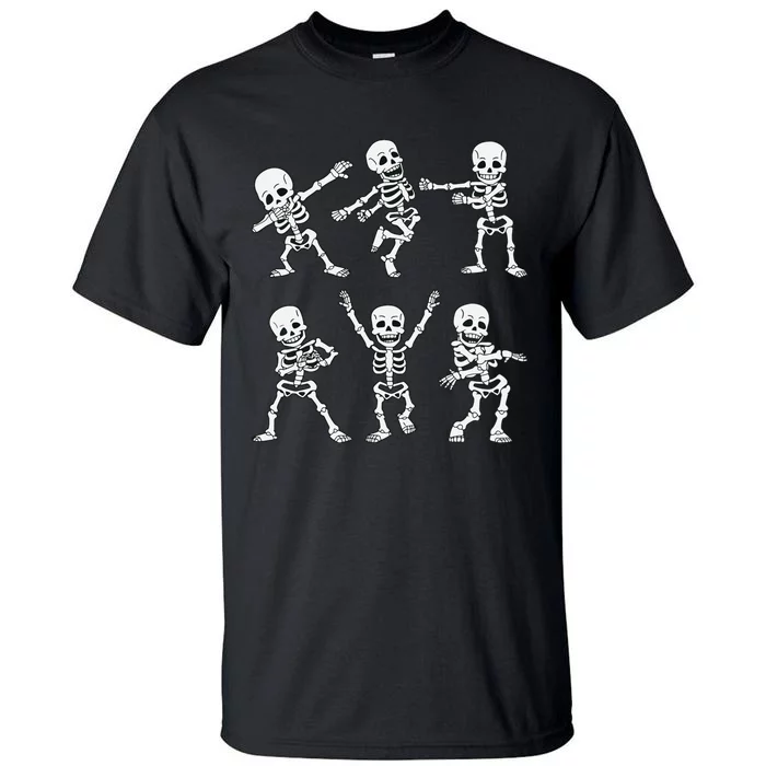 Dancing Skeletons Dance Challenge Boy Girl Kids Halloween Tall T-Shirt