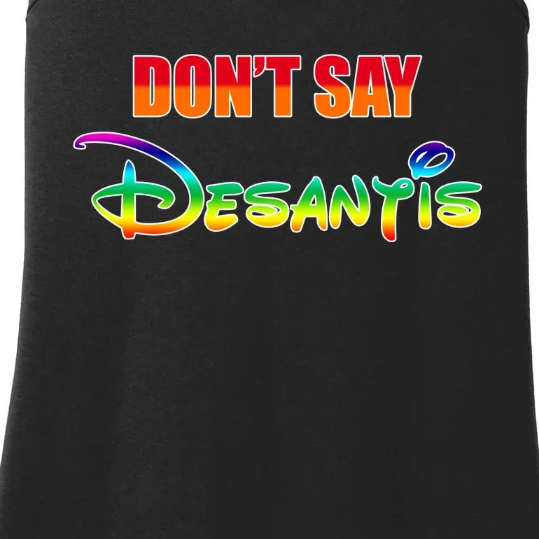 Dont Say Desantis Anti Florida Ladies Essential Tank