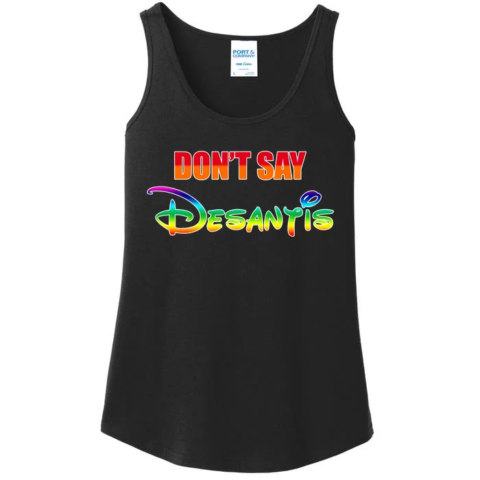 Dont Say Desantis Anti Florida Ladies Essential Tank