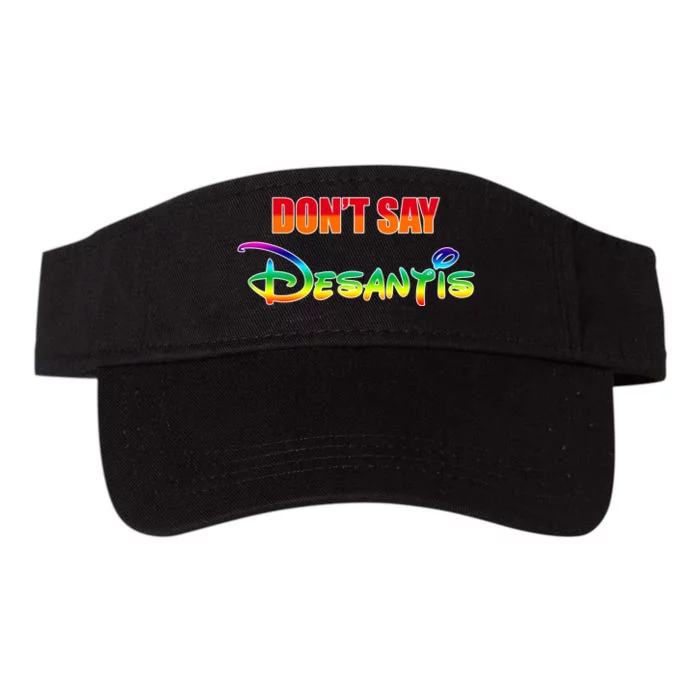 Dont Say Desantis Anti Florida Valucap Bio-Washed Visor