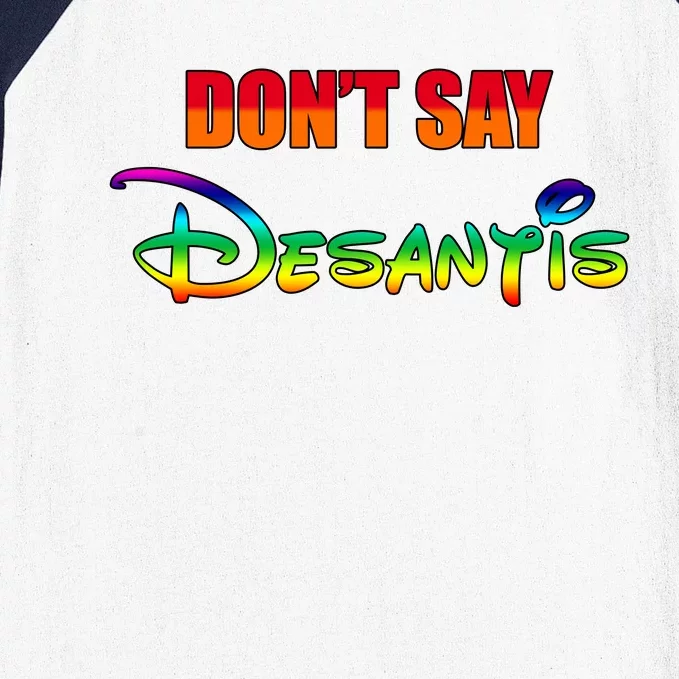 Dont Say Desantis Anti Florida Baseball Sleeve Shirt