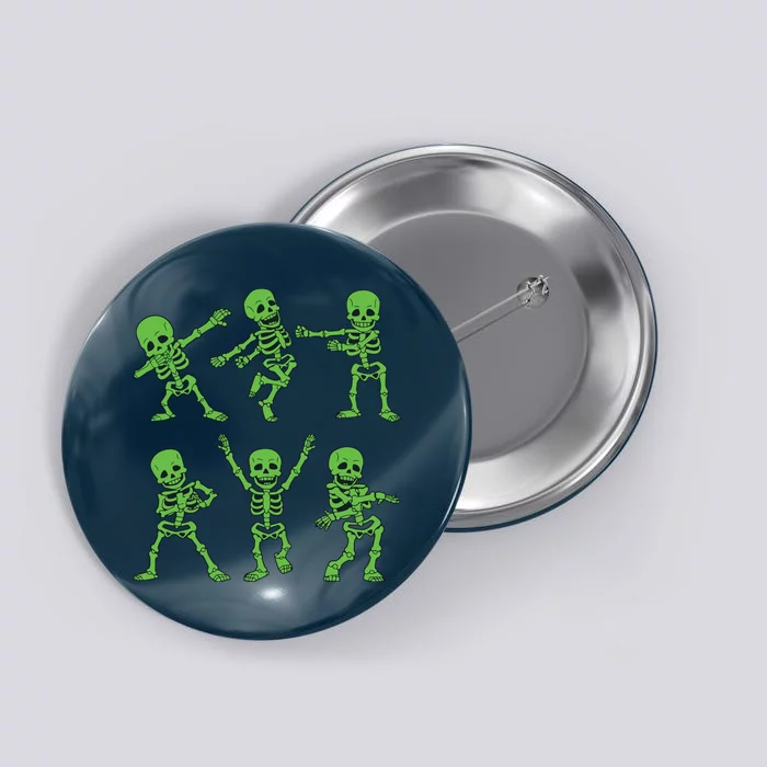 Dancing Skeletons Dance Challenge Girl Boys Kids Halloween Button